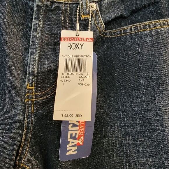 ROXY Quicksilver One button bootcut Jeans size 1 NWT - Picture 3 of 7
